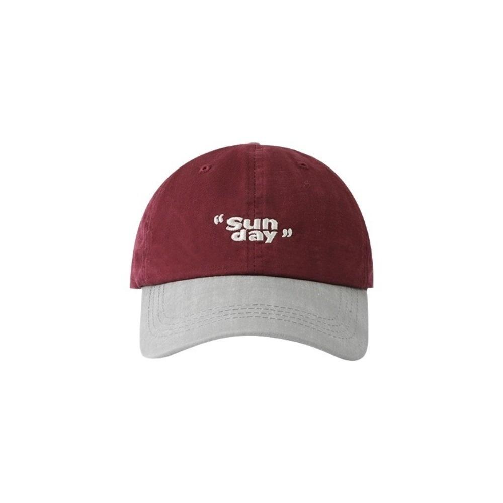 Cotton Vintage Baseball Cap Korean Style Teenagers Hat Retro Letter Embroidery Baseball Hat  Summer