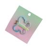 Hairpin Rounded Edges No Hair Damage Metal Clip Stable Grip Non-Slip Dreamy Gradient Butterfly Shape Portable Side Bangs Hair Clip
