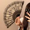 Exquisite Ancient-Style Fan for Summer, High Aesthetic Lace Fan for Girls, Foldable and Portable, Specifically for Dance, Chinese Style, Portable