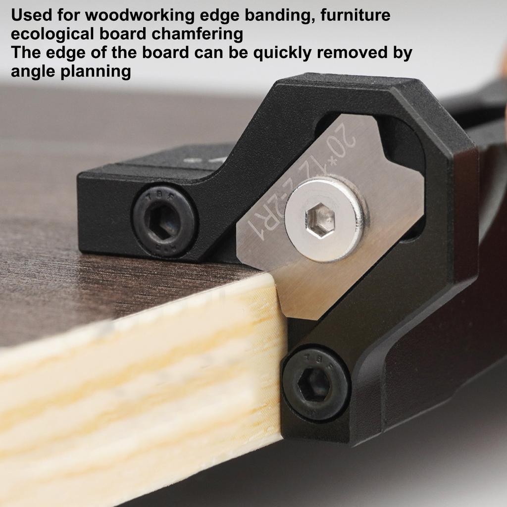 Woodworking Trimmer Aluminum Alloy Manual Wood Planer Arc Woodworking Scraper with 3 Blades Woodworking Trimmer