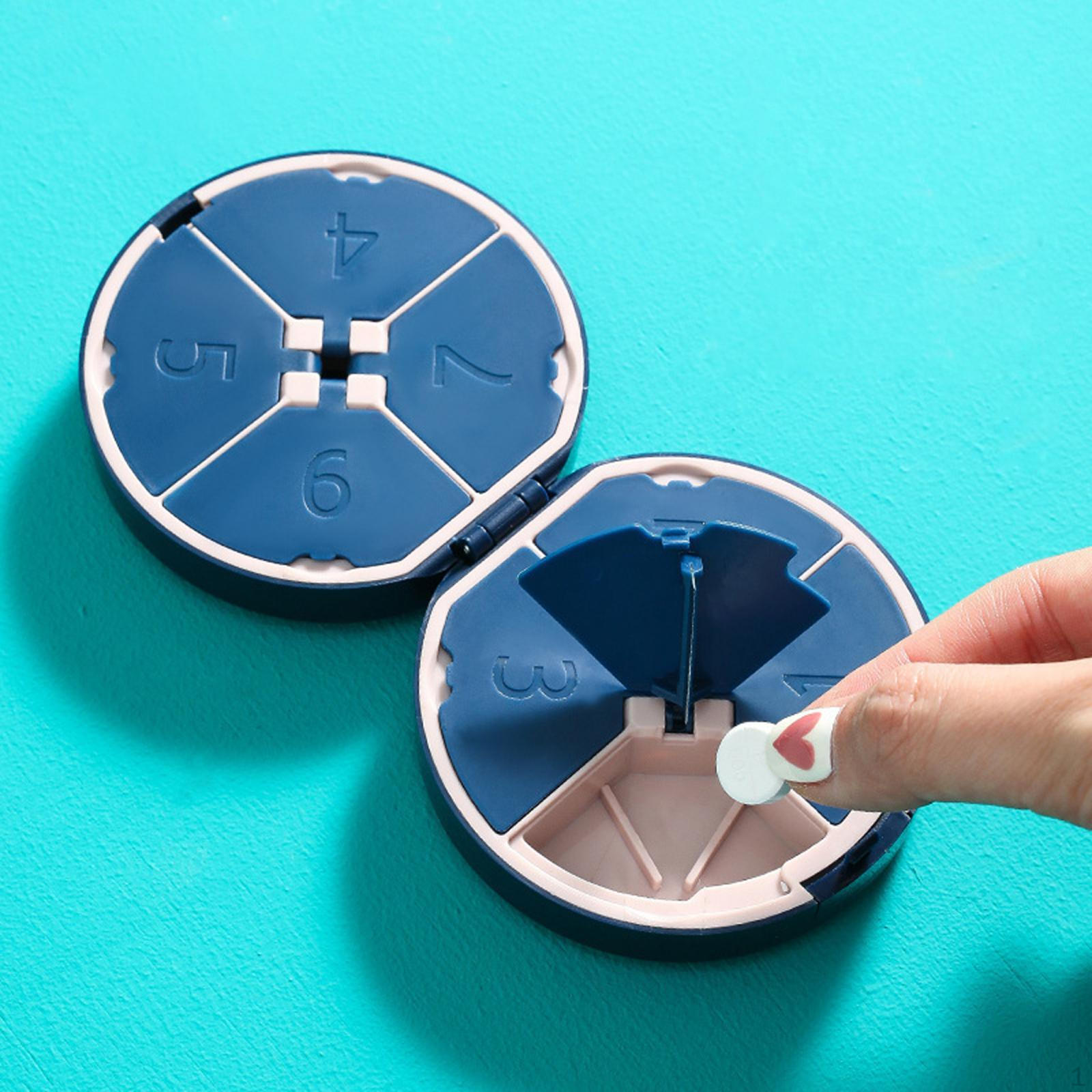 Дорожный органайзер для таблеток, 8 отделений, маленькая коробочка для ежедневного приема таблеток, рыбьего жира