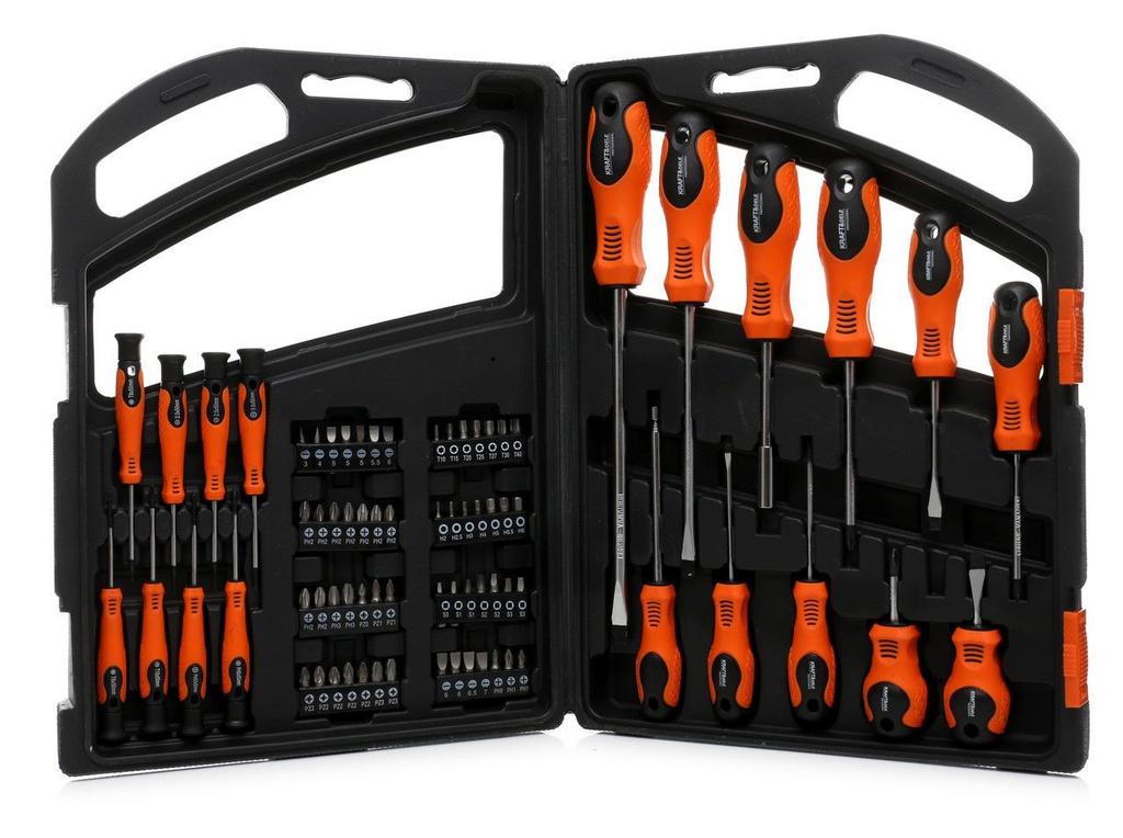 75-piece screwdriver and bit set KD10904