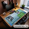 Custom Name Extended Mouse Pad,Billie Eilish Gaming Desk Mat For Home Office Desktop Decor