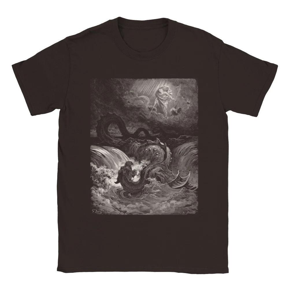 Best Selling Fashion Summer New Gustave Dore T Shirt. The Destruction of Leviathan. Classic Unisex Crewneck T-shirt Men Tee