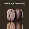 Eary Coffee Bean Shape Magnetic Hand Warmer Split Mini Portable Double Sided Heating Rechargeable Hand Warmer Winter Essentials