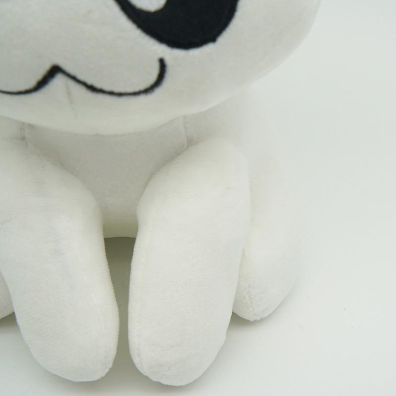 New Adorable Mewgenics Plush White Cat Ghost Stuffed Doll Cute Alien Cat Figure Soft Plush Toy Home Decoration Collectible Gift for Kids and Friends