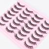 2026 European and American Fried Eyelashes 14 Pairs of Thick Curled Natural Three-dimensional Eyelashes