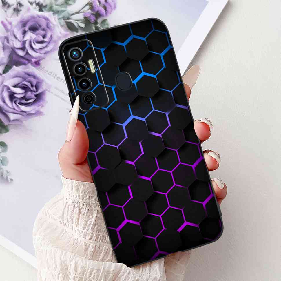 Cute Cat Cover For Tecno Camon 17 Case CG6 CG6j Silicone Soft Protection Shell For Tecno Camon 17 Camon17 Back Cover Casing 6.6"