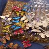 10pcs 21x15mm Colorful Butterfly Charms Pendant Enamel Metal Small Charms Necklace Bracelet For DIY Jewelry Making Accessories