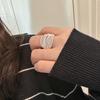 Elegant White Color Layering Rings Fashion Open Finger Rings For Women Girls Exaggerated Ring Jewelry Gift Party Accessories Gifts