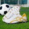 Kids Soccer Shoes Society TF/FG School Football Boots Cleats Grass Sneakers Boy Girl Outdoor Athletic Training Sports Footwear Size 28-39