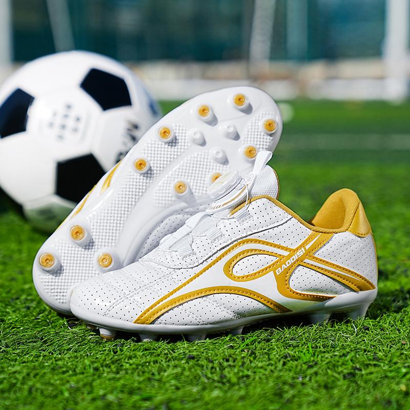 Kids Soccer Shoes Society TF/FG School Football Boots Cleats Grass Sneakers Boy Girl Outdoor Athletic Training Sports Footwear Size 28-39