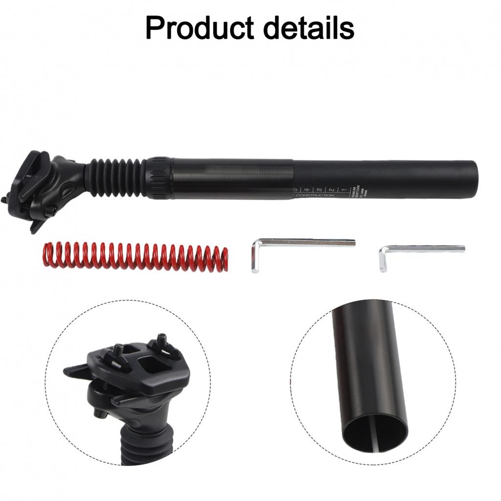Bike Seatpost Shock Absorbing Seatpost Hex Wrench Included