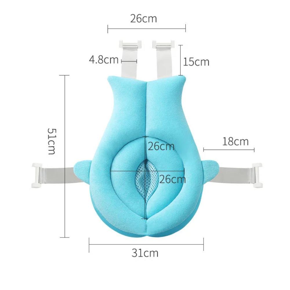 Baby Shower Blooming Flower Newborn Bathtub Foldable shark shape Cushion skin Bath pad portable bath tub Soft Seat Play mat 80cm