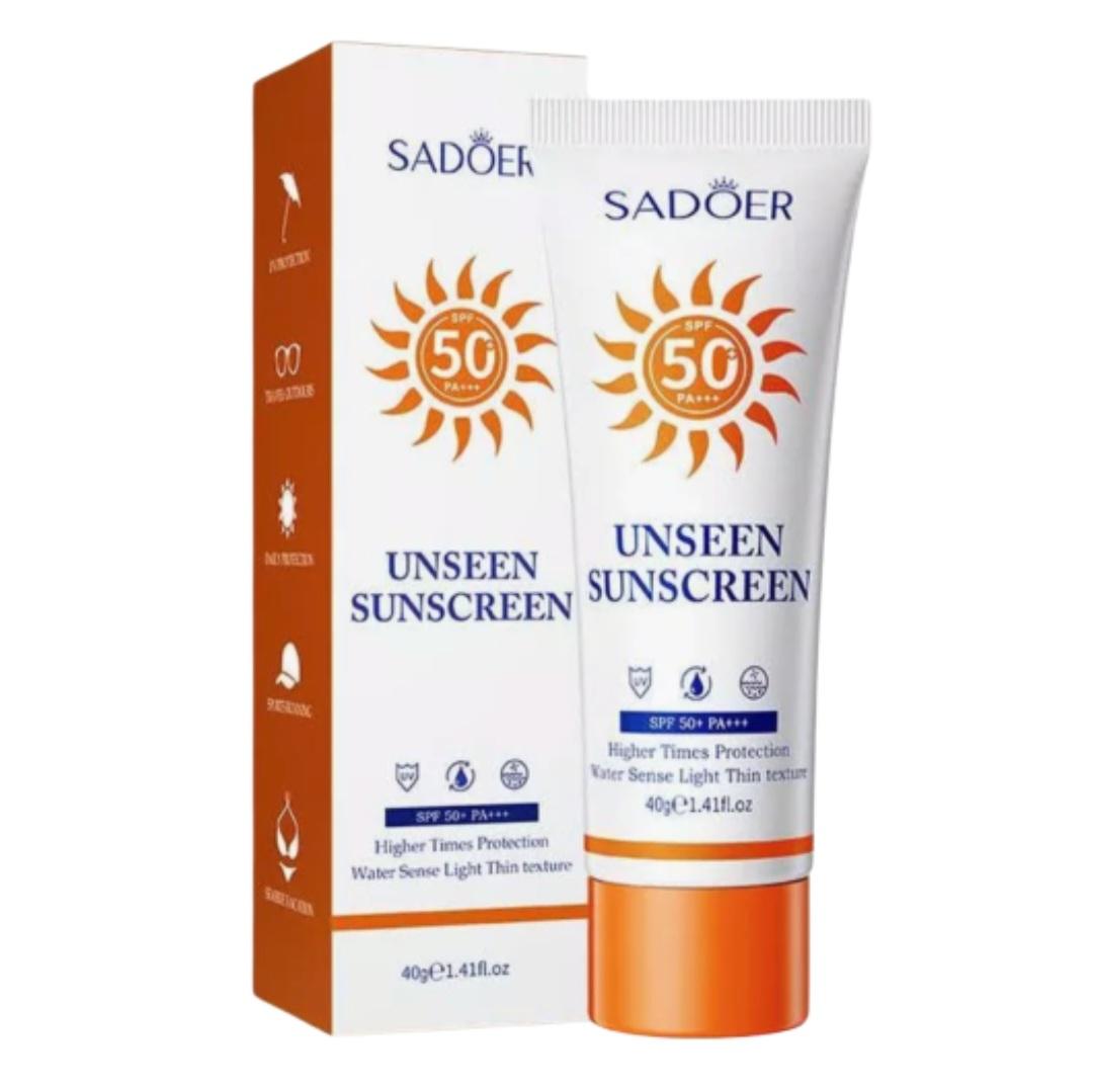 

Sunscreen with velvet finish SADOER UNSEEN SUNSCREEN SPF50 PA+++ - 40 g