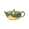 Oală de lut purpuriu Yixing, din minereu brut, fără aditivi, realizată manual, model dovleac, culoare dublă, minereu brut, Hongpi Long, set de ceai pentru uz casnic, ceainic pentru prepararea ceaiului