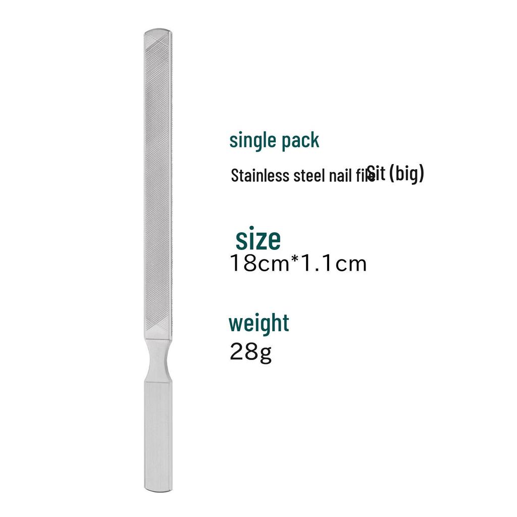Stainless Steel Nail File & Buffer - Manicure Sanding Tool for Nail Groove & Repair