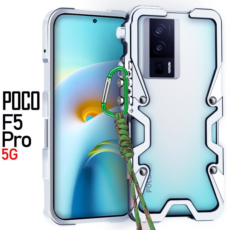 Luxury Sports Metal Aluminum Bumper Armor Case for Xiaomi Poco X7 X6 X5 F7 F6 F5 M6 Pro F7 Pro Ultra X6 Neo Shockproof Back Case