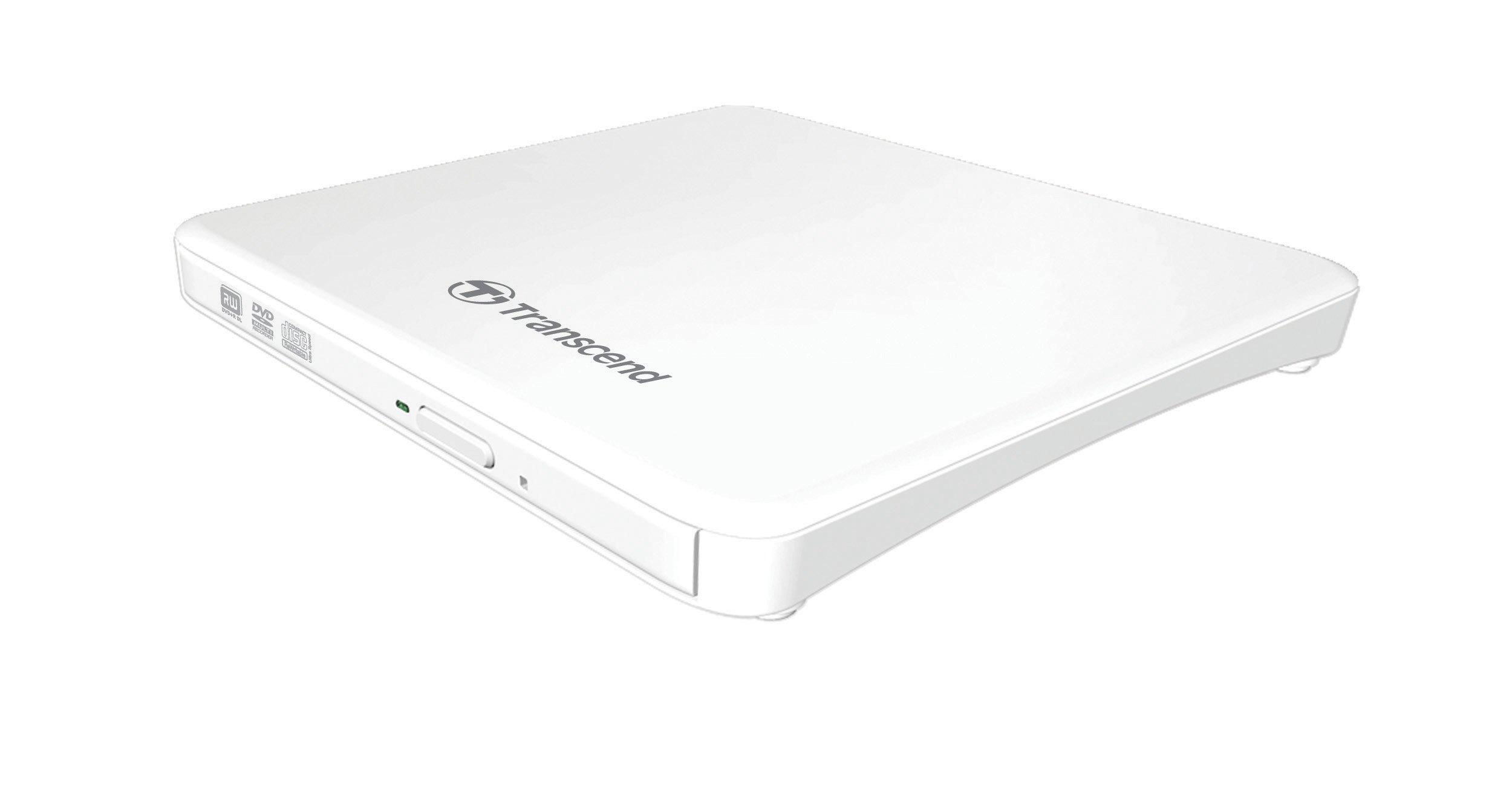 

Transcend Portable Drive 10 Slim type Windows and Mac compatible White warranty Bus-powered CD/DVD [Windows compatible] / 2-year TS8XDVDS-W білий
