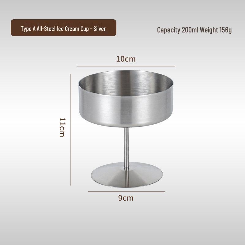 304 Stainless Steel Dessert and Snack Cup