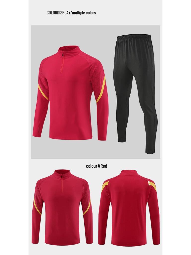 Men's Quick-Dry Sports Suit: Long Sleeve Set for Running, Cycling, Football & Training