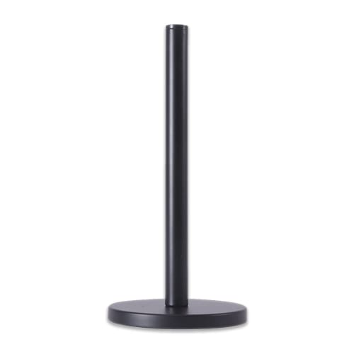 Nicheez Iron-Style Kitchen Paper Holder/Toilet Paper Stand (Black)
