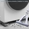 2Pcs Universals Washing Machine Rack Home Furniture Moving Roller Adjustable Length Base with Wheel Washer Dryer Stand