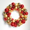 Shiny Christmas Ball Wreath - Festive Door and Wall Hanging Decoration