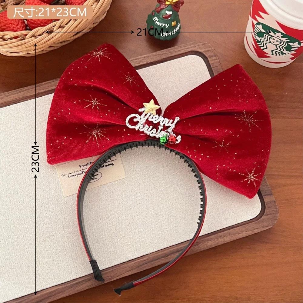 Sweet Christmas Headband Adult Kids Santa Claus Elk Xmax Tree Bow Hair Band Christmas Hair Accessory Headwear New Year Gifts