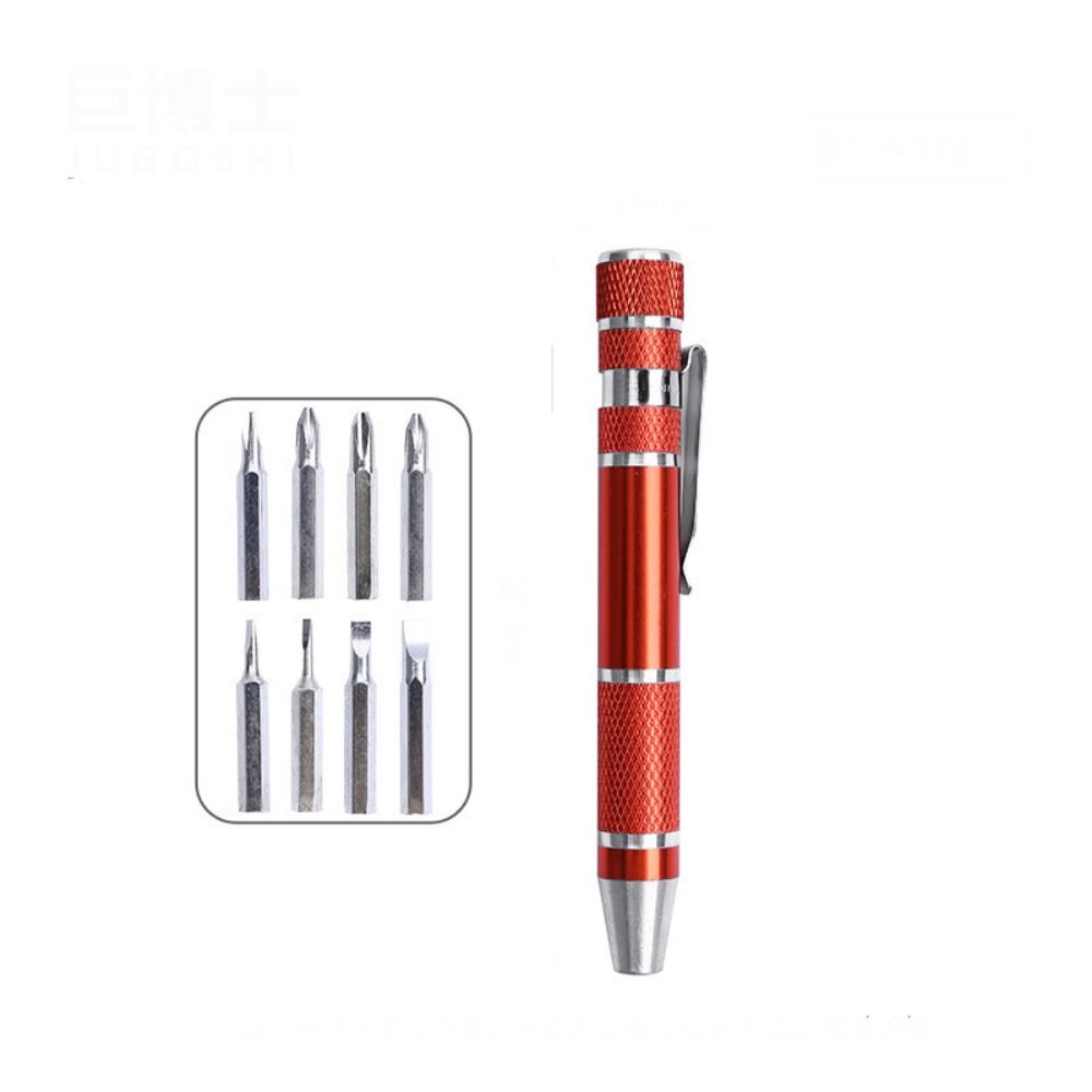 8 In 1 Mini Screwdriver Pen Pocket Screwdriver Set Multifunction Phone Repair Hand Tools Kit