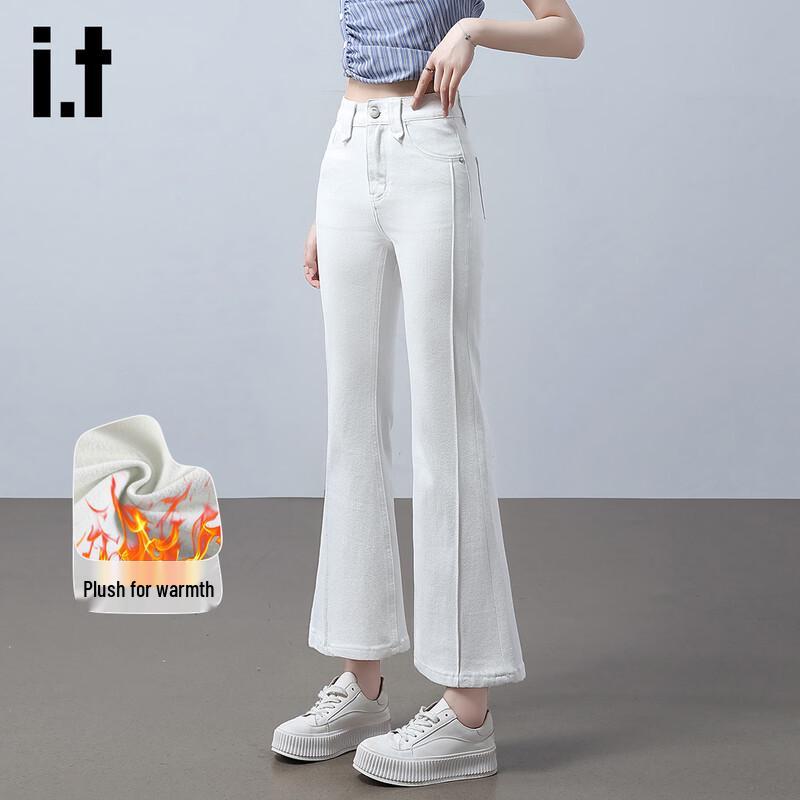 

izzue it Women s Lyocell Tencel Fleece-Lined Bootcut Jeans 2XL