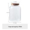 ZISIZ Large Glass Storage Jar with Wooden Lid