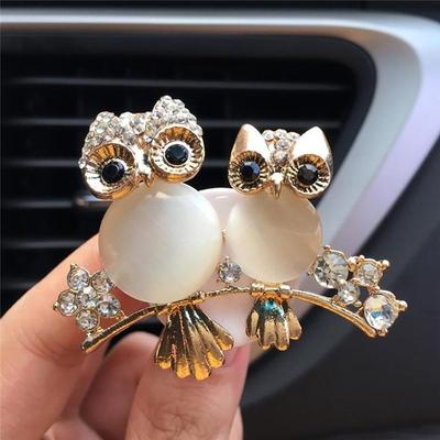 1 Peça Forma de Coruja Clipe de Aromaterapia para Saída de Ar de Carro Clipe Ambientador de Ar para Carro Decoração de Saída Interna Automotiva