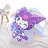 1pc Rainbow Kuromi Durable Cartoon Folding Umbrella, Portable 3-Fold Compact Umbrella for Men and Women, Suitable for Travel or Daily Use.V078