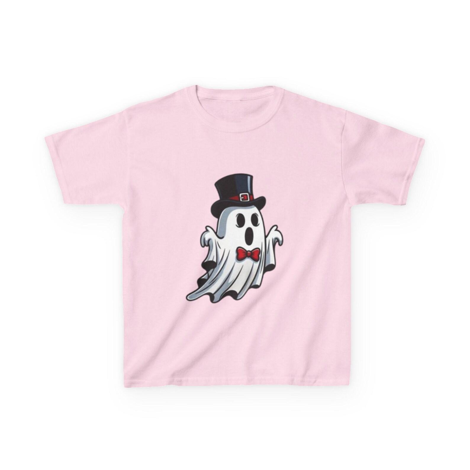 Dapper Ghost Kids Tee | Top Hat Bow Tie Halloween Shirt 130
