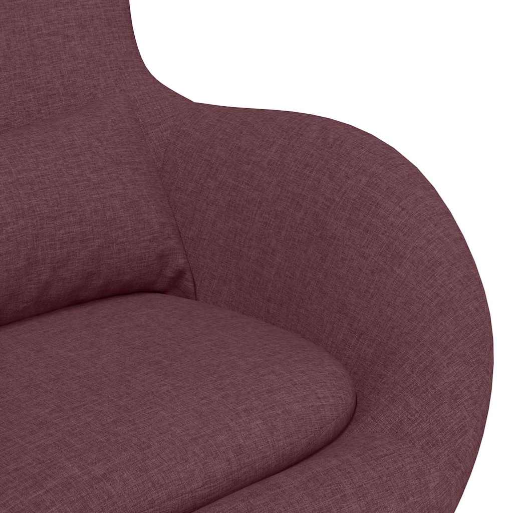 Egg Chair Purple 63 x 73 x 90 cm Fabric