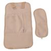Castor Oil Pack Wrap Reusable Washable Oil Leakage Prevention Button Castor Oil Waist Neck Pack Skin Color