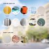 6 Pack 6" Glass, Paper, Plastic, Metal, Trash, Recycle Sign Stickers - Self-Adhesive Vinyl Decal Recycle s - Eco-Friendly Trash Can Signs - 6" -