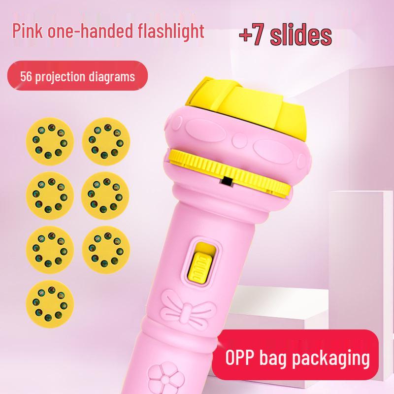 TikTok Kids' Multifunctional Flashlight: Dinosaur & Ocean Projection Toy