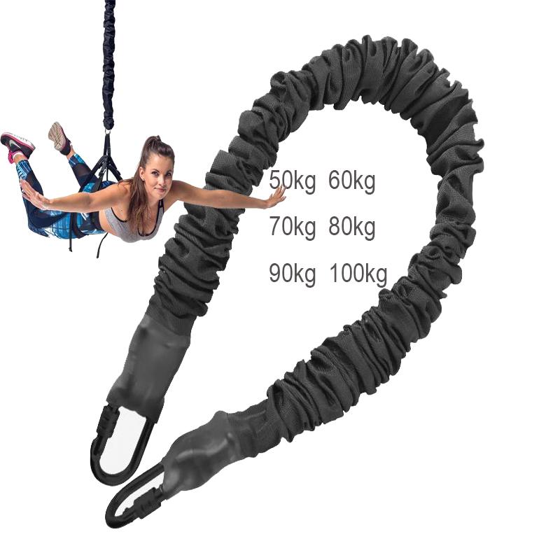 60kg/80kg/110kg Latex Bungee Dance Fitness Equipment Cord Elastic Sling Trainer Pull Aerial Yoga Pilates Rope