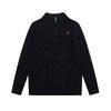 Couple's Embroidered Knitted Sweater Round Neck Men's Pullover Long Sleeved New Sweater