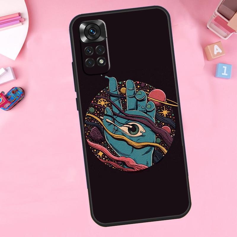 Hände mit Augen Für Xiaomi Redmi Note 14 10 11 12 13 15 Pro Plus Handyhülle Für Redmi 15 15C 14C 12C 10C 13C