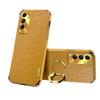 Crocodile Plating Case For Samsung Galaxy A56 A36 A26 A16 5G A06 A15 A25 A35 A55 A54 A24 A34 A14 Cover Ring  Holder Coque