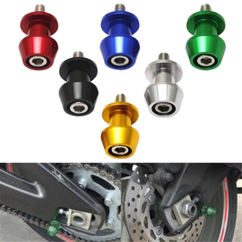 2PCS 8/10MM Motorcycle Swing Arm Spools Aluminium Alloy Swing Arm Sliders Protector Spools Stand Motorcycle Accessories