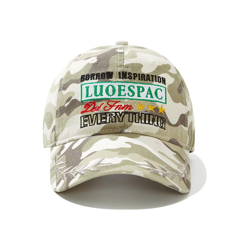 Heavy industry embroidery retro cap female big head circumference enlarged deep top pure cotton street hip hop baseball hat male