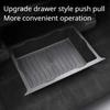 Underseat Storage Box for Tesla Model X 2018-2025 Car Drawer TPE Hidden Drawer Type Storage Organizer Car Interior Accessories