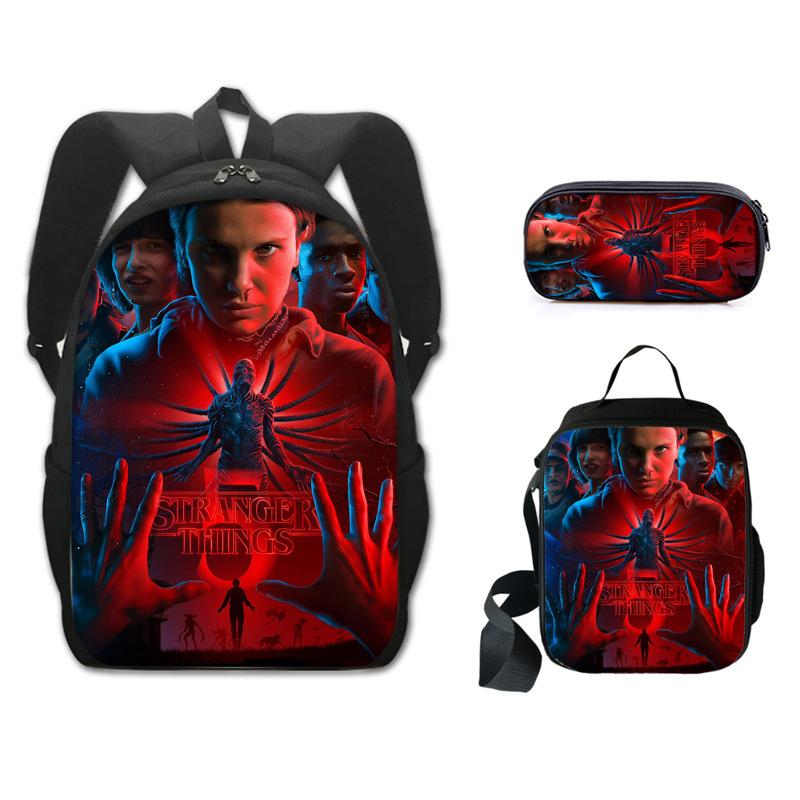 Sac à dos étudiant Stranger Things ensemble trois pièces KTB