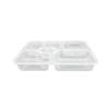 WL Disposable 6-Compartment Microwaveable Food Container