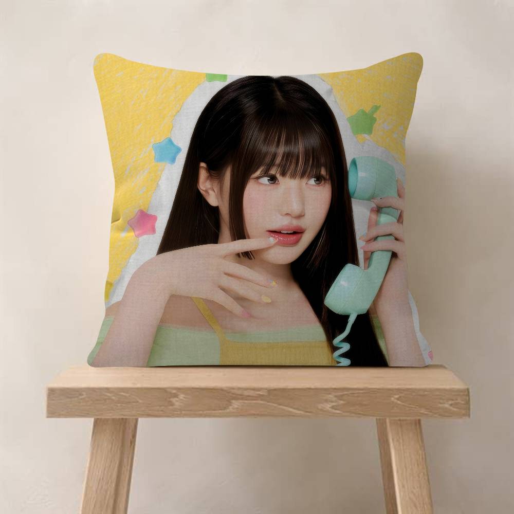 Personalized Picture Text Home Decorative Pillows Household Gifts 45X45Cm Korean Idol Jang Beauty W-Wonyoung