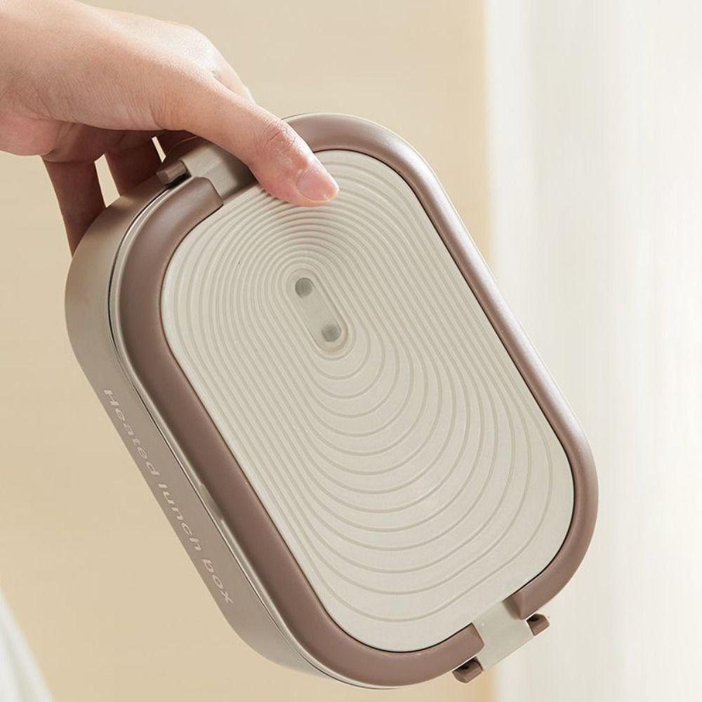 UK/EU/US Plug Electric Heated Lunch Box Stainless Steel Travel Food Warmer  Worker